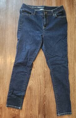 Westport Signature Fit Ankle Jeans Women's Size 10 Dark Wash Stretch Denim
